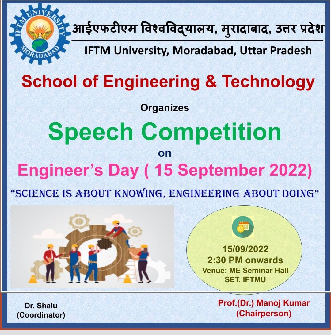 Speech Competition on Engineer Day