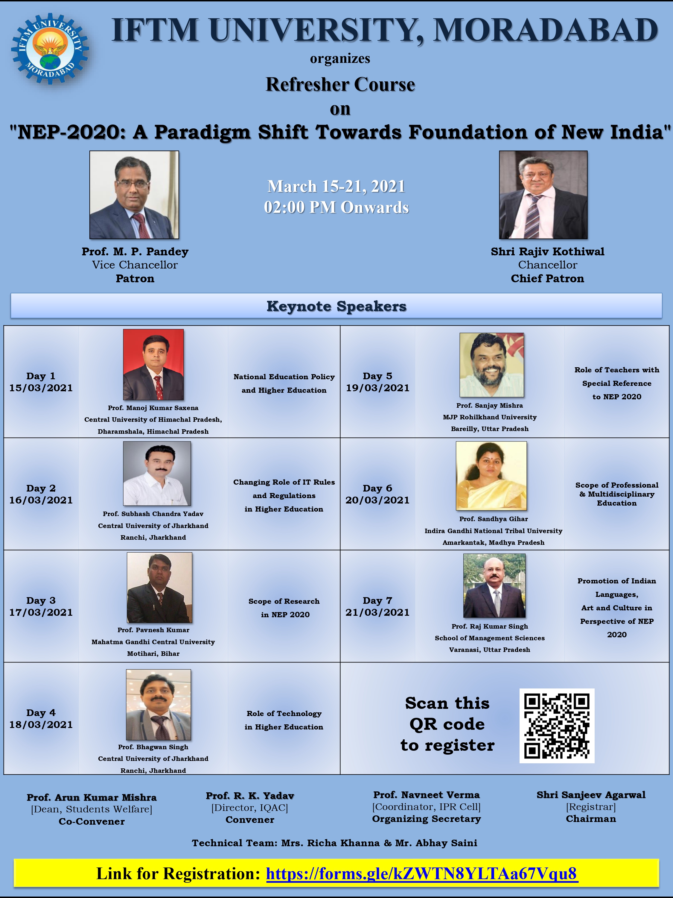 Refresher Course on NEP-2020: A Paradigm Shift Towards Foundation of New India.