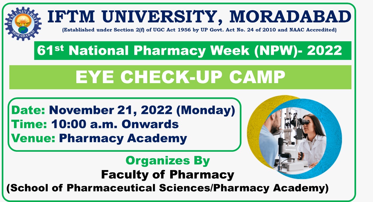 Eye Checking Camp on 61st National Pharmacy Week