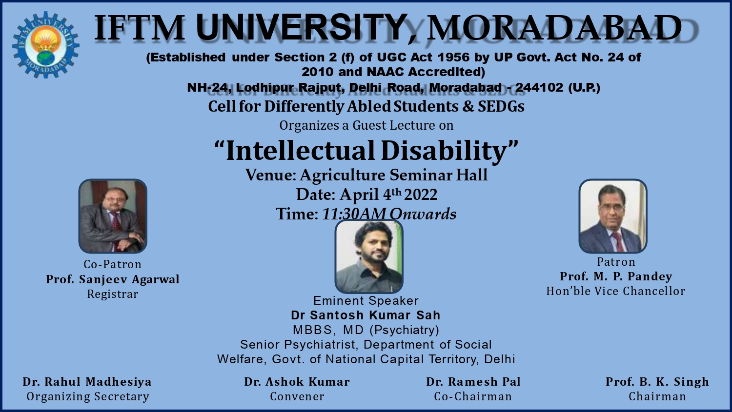 Guest Lecture on Intellectual Disablity