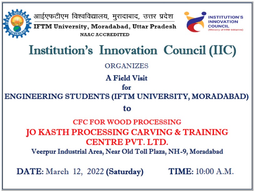 A Field Visit for Engineering Students to CFC for wood processing
