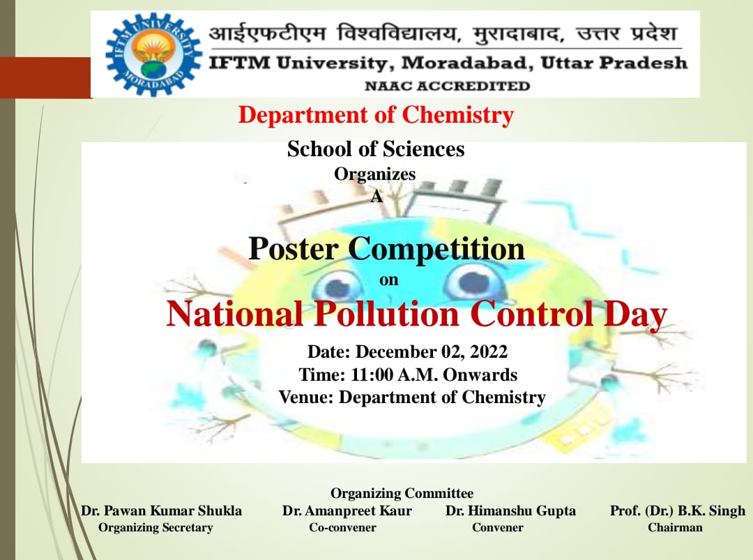 Poster Competition on National Pollution Control Day