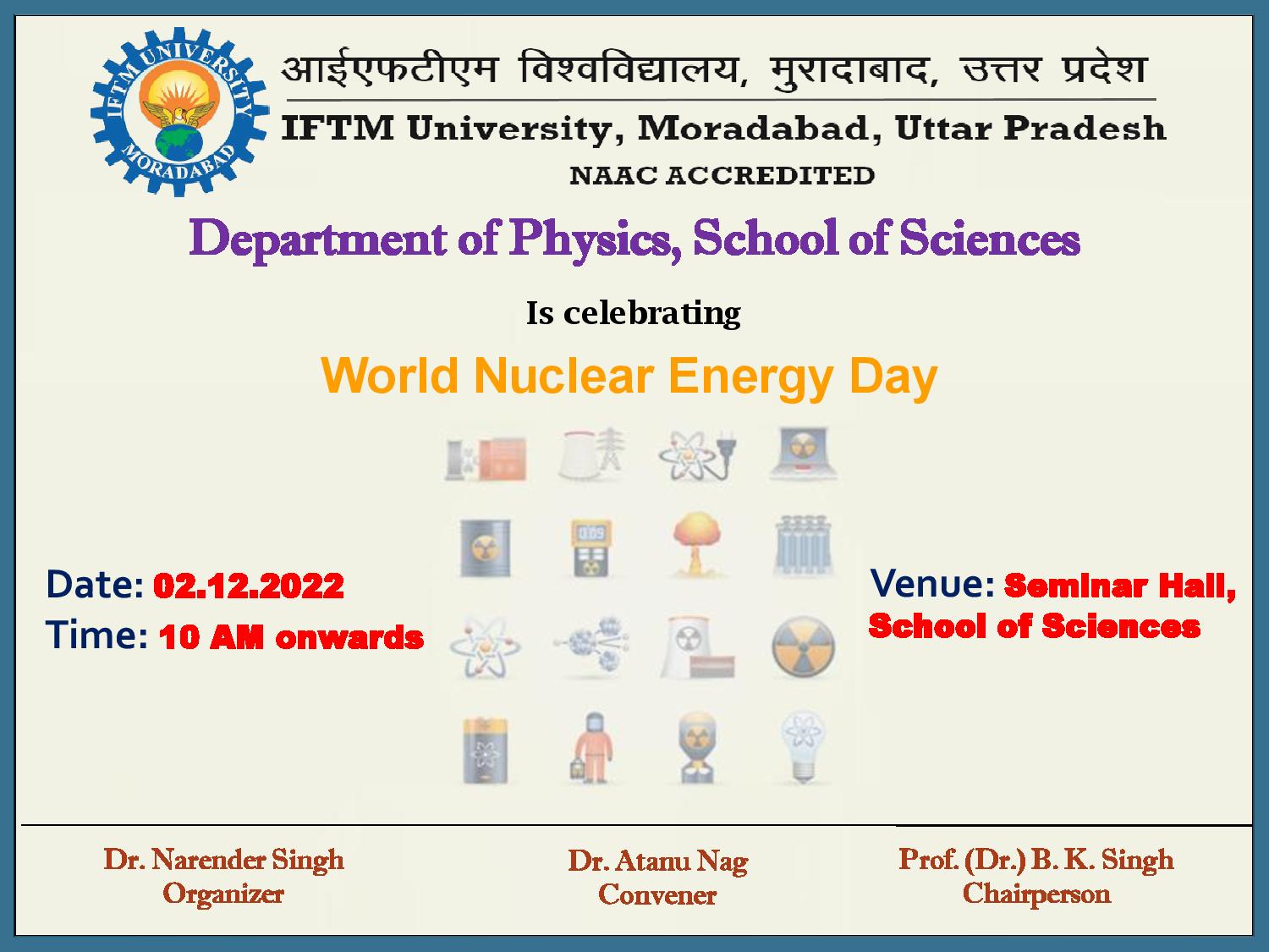 Celebrating World Nuclear  Energy Day