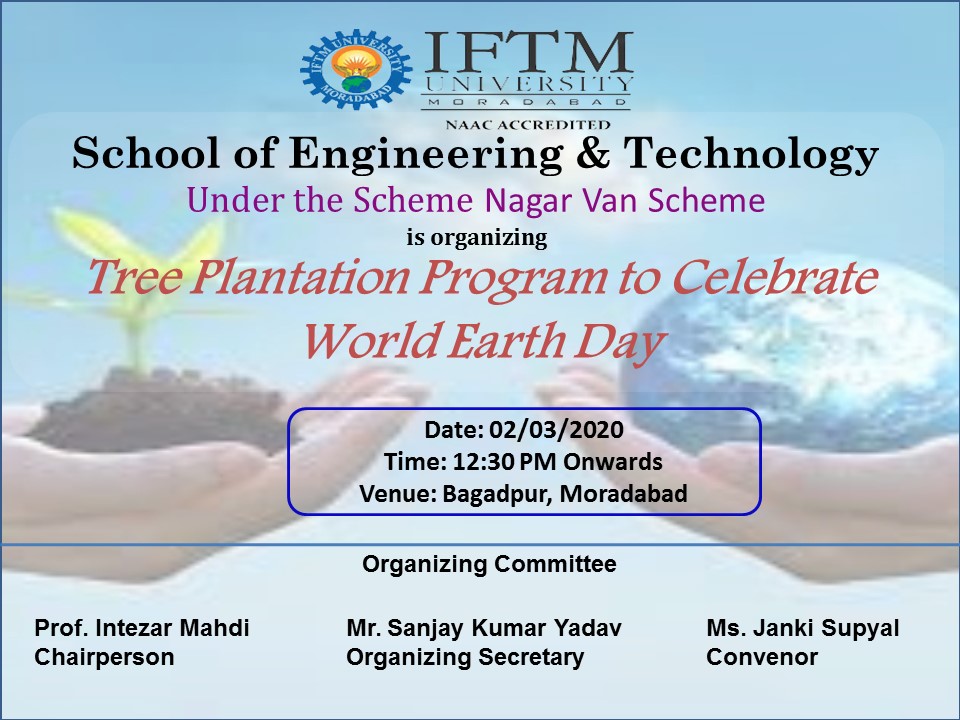 Tree Plantation Programme To Celebrate World Earth Day