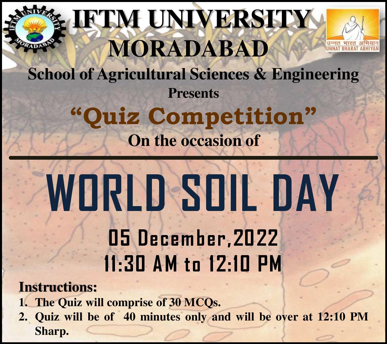 Quiz Competition on World Soil Day