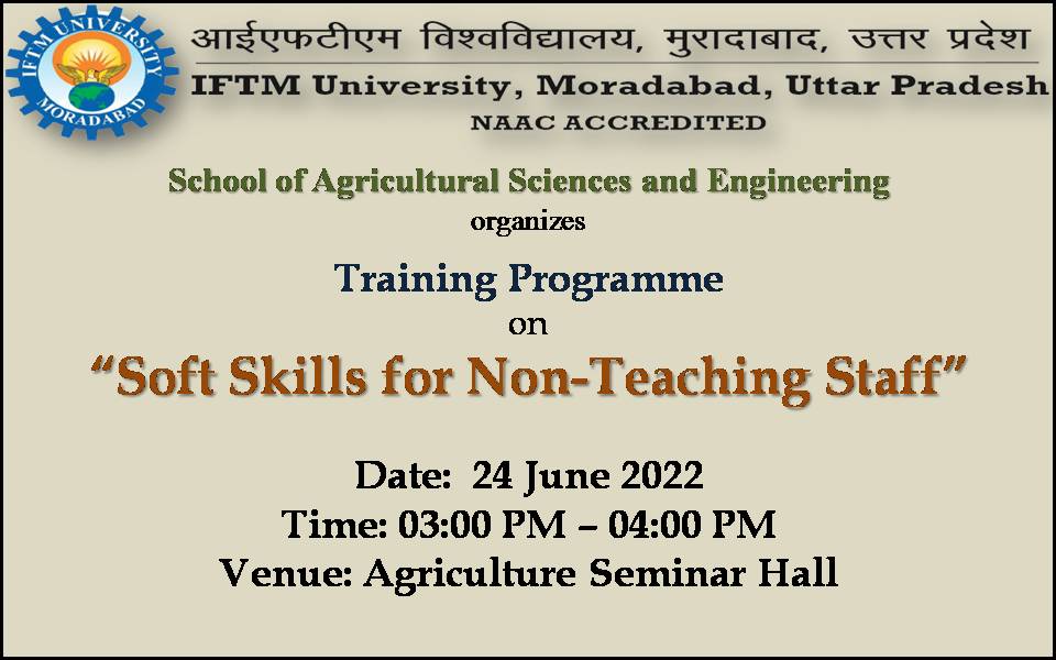 Training Programme on Soft Skills for NonTeaching Staff