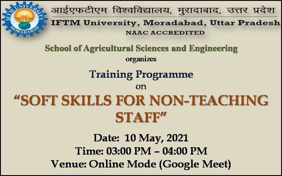 Training Programme on Soft Skills for NonTeaching Staff