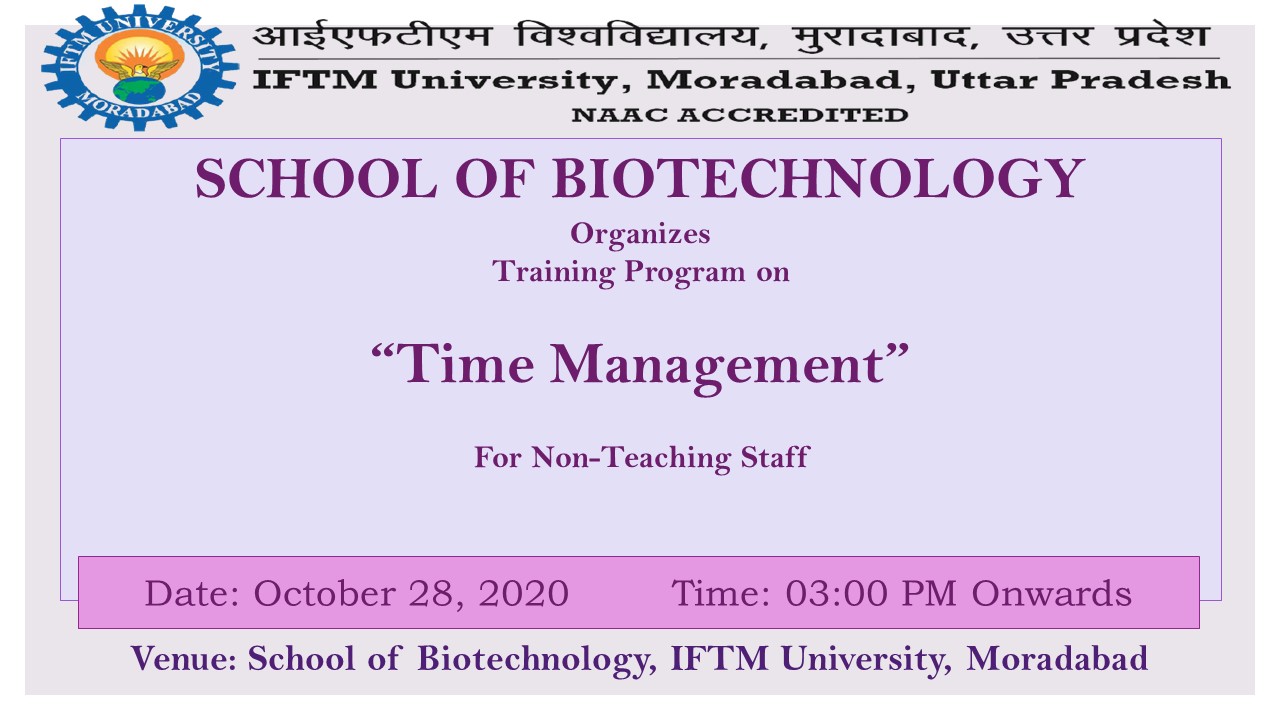 Training program on Time Management