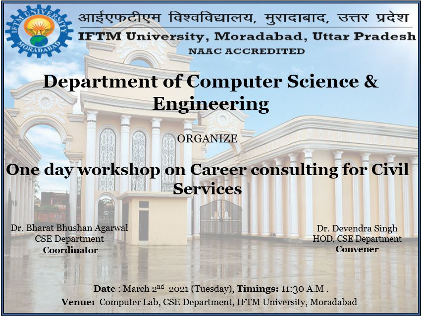 One day workshop on career consulting for civil services