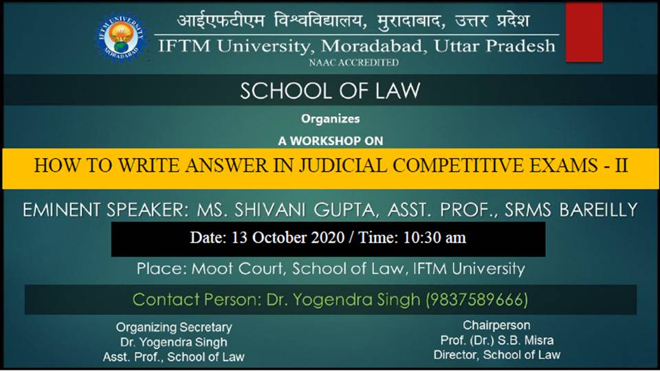How to write Answers in Judicial Competitive Exams-II