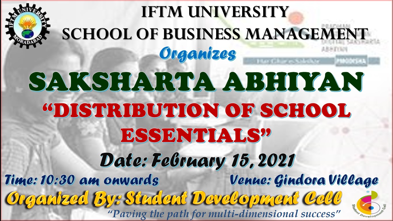Saksharta Abhiyan Distribution of School Essentials