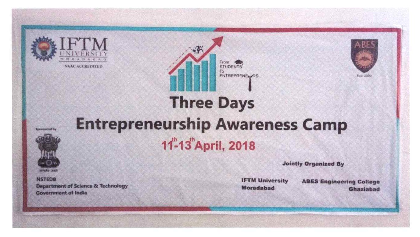 Three Days Entrepreneurship Awareness Camp