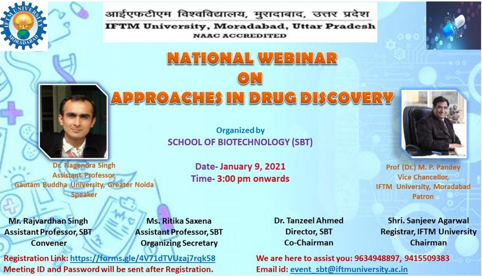National Webinar on Approaches in drug discovery