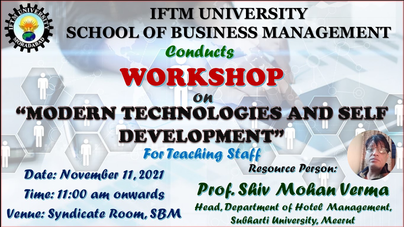 Workshop on Modern Technologies And Self Development