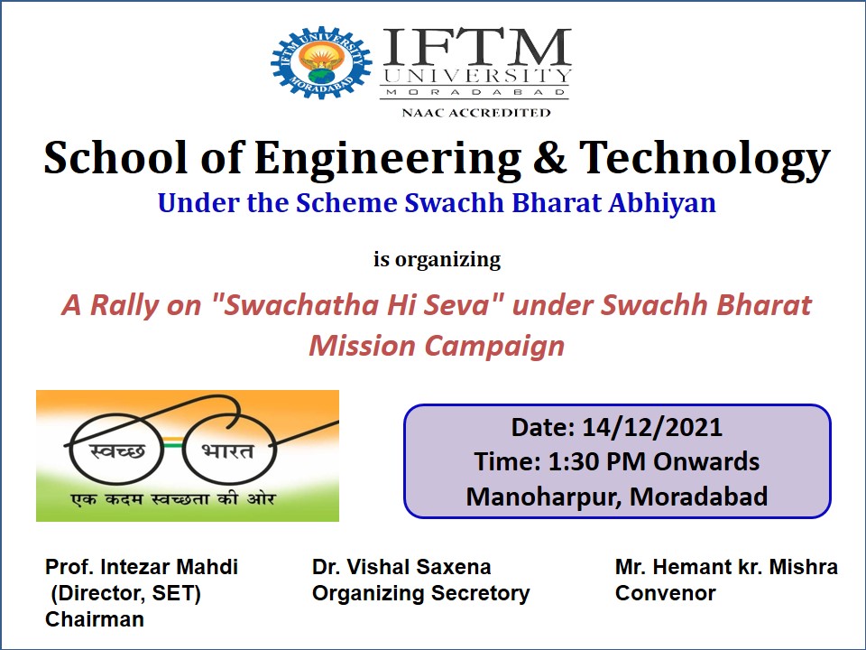 A Rally on Swachatha Hi Seva under Swachh Bharat Mission Campaign