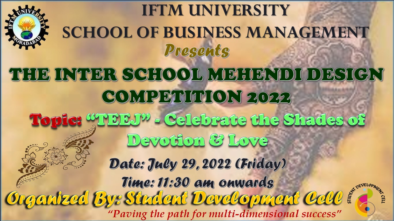 The Inter School Mehndi Competition 2022