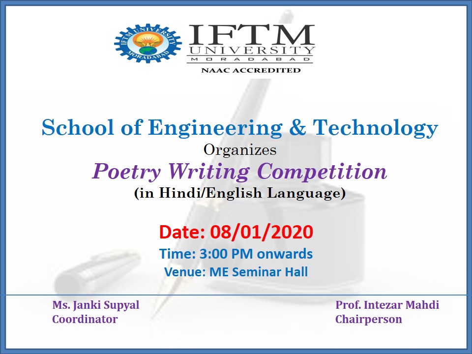 Poertry Writing competition