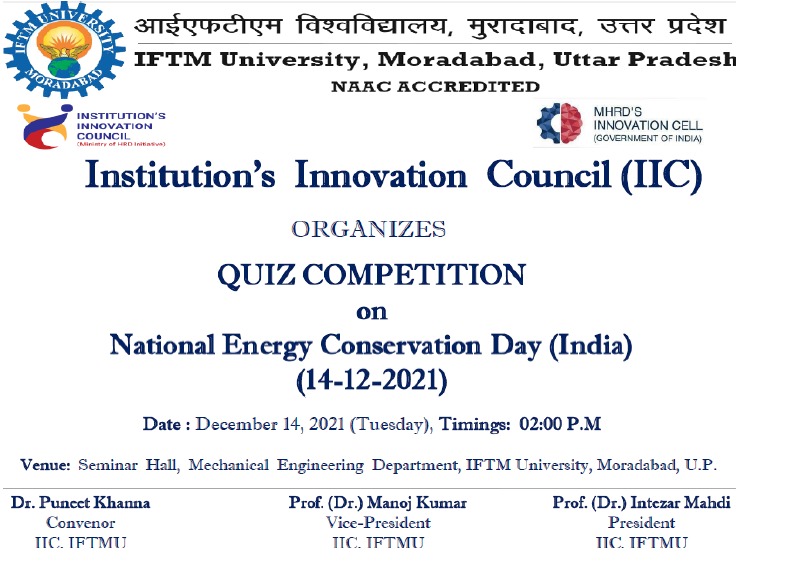 Quiz Competition on National Energy Conservation Day