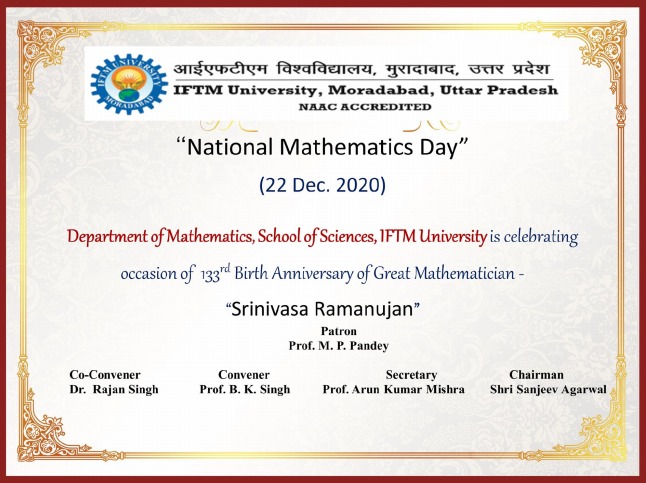 Online Quiz on National Mathematics Day