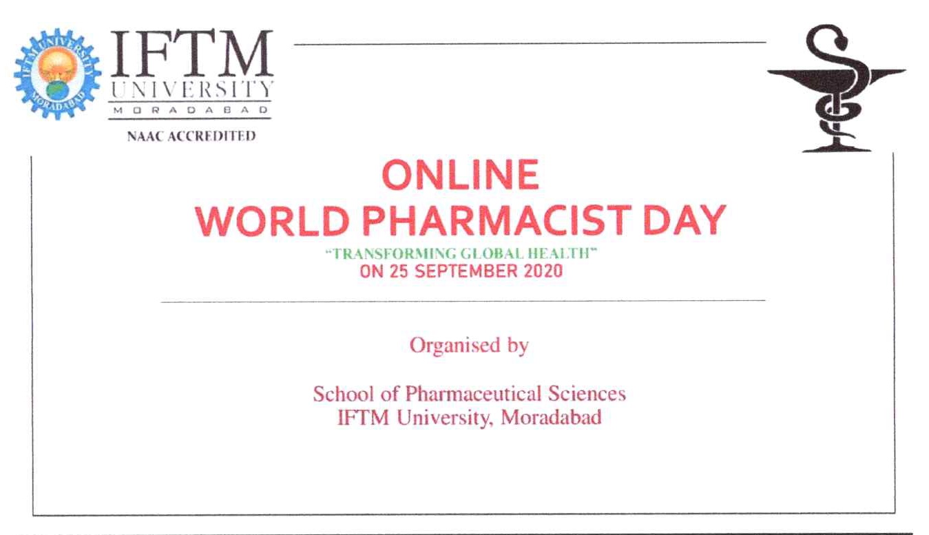 Online World Pharmacist Day -Quiz and e poster competition