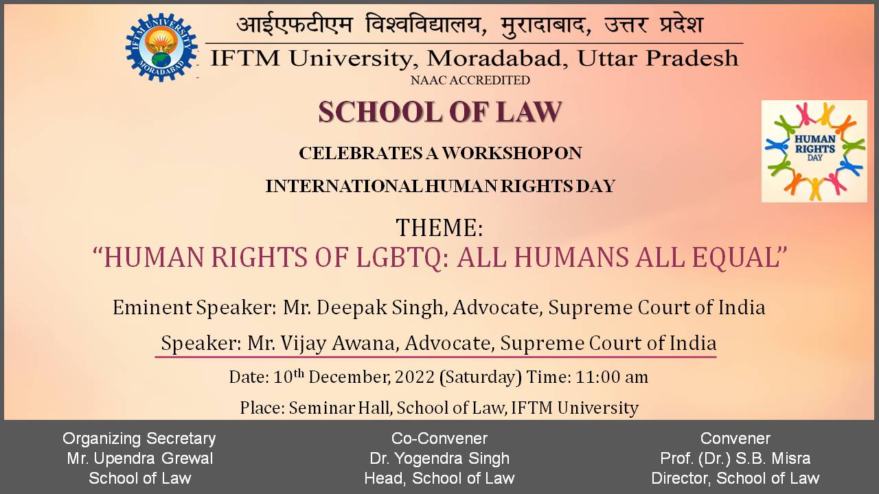 Workshop on International Human Rights Day