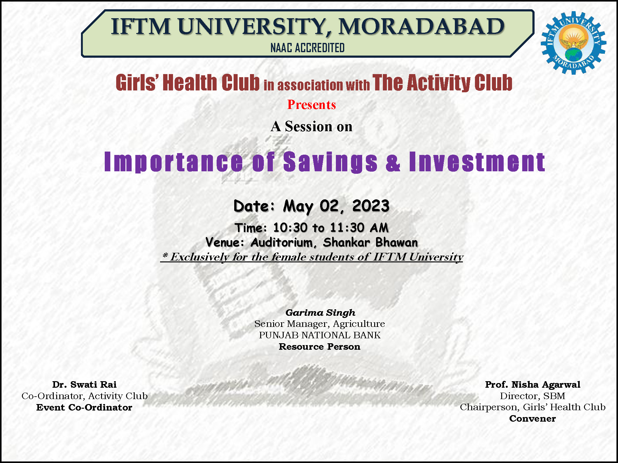 A Session on Importance of Savings & Investment