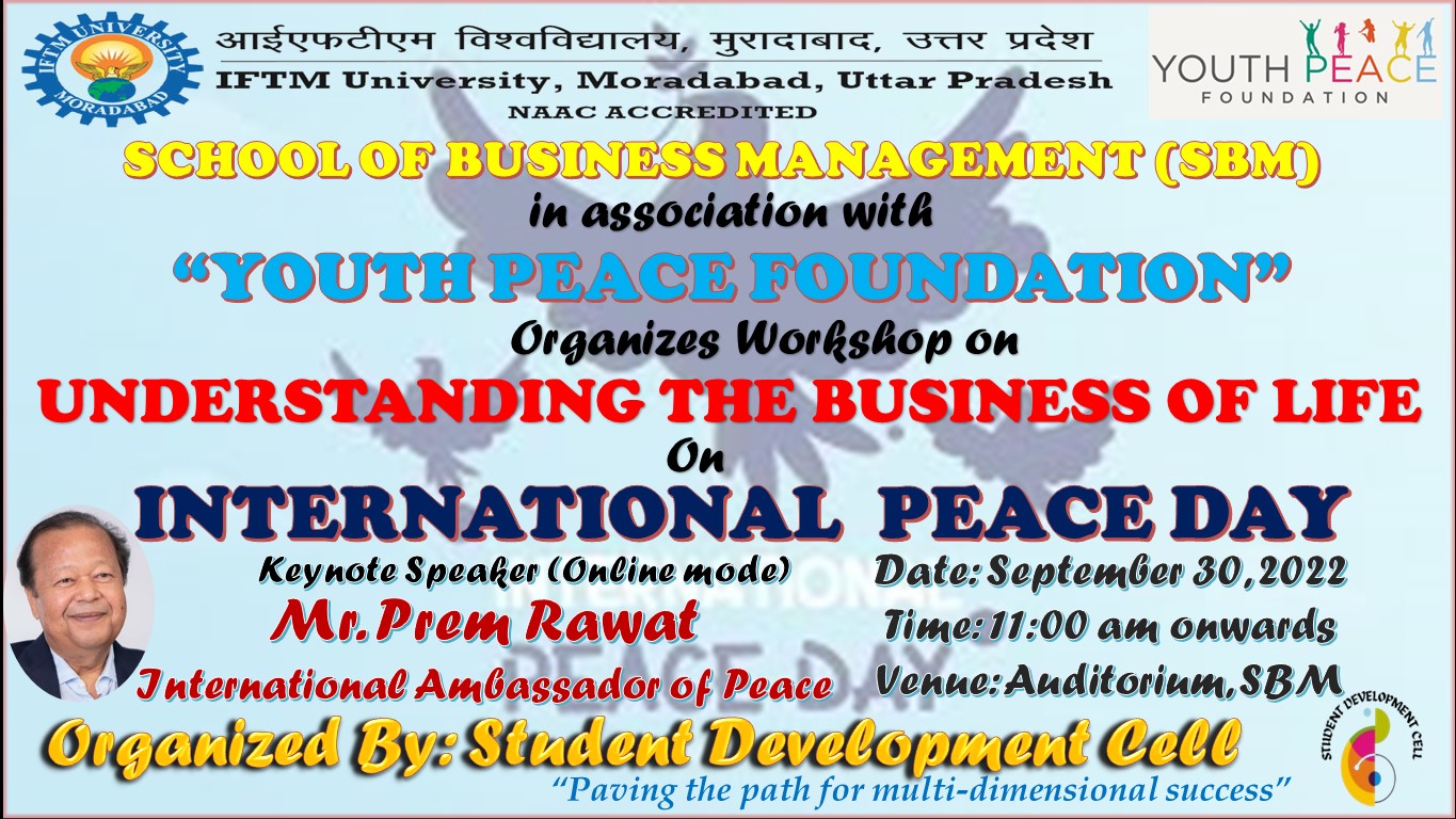 Workshop on “Understanding the Business of Life”