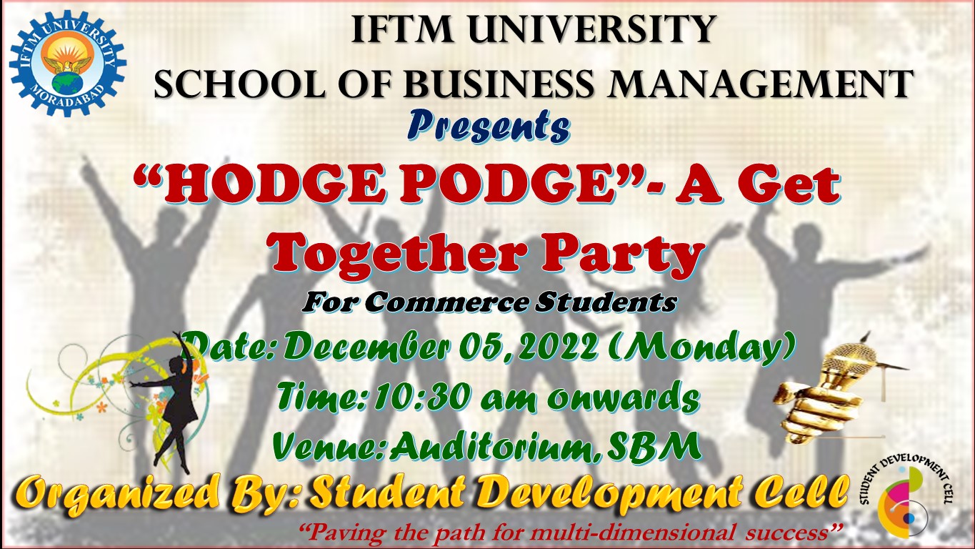 Hodge Podge 2022 – A Get Together party for Commerce Students