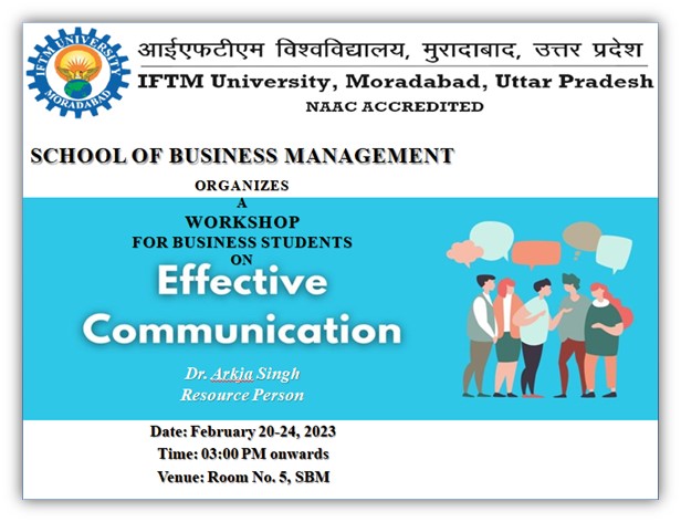 Workshop on Effective Communication for Business Management Students
