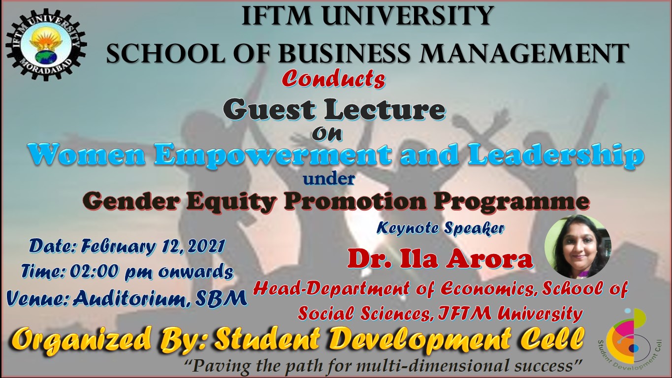 Guest Lecture on “Women Empowerment and Leadership”