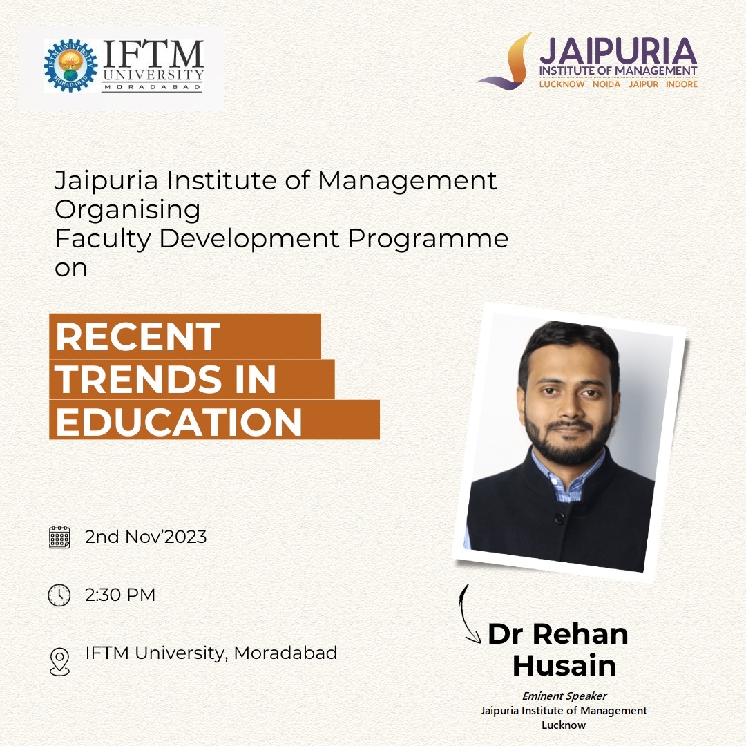 FDP Programme on Recent Trends in Education