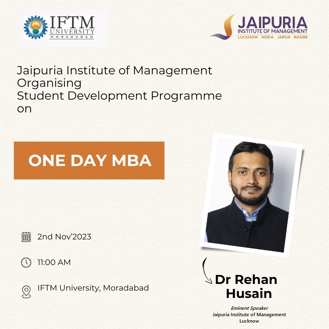 Student Development Programme on One Day MBA