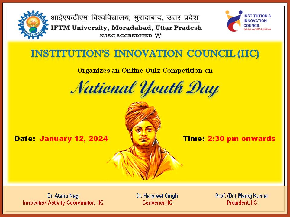 Quiz competition on National Youth Day