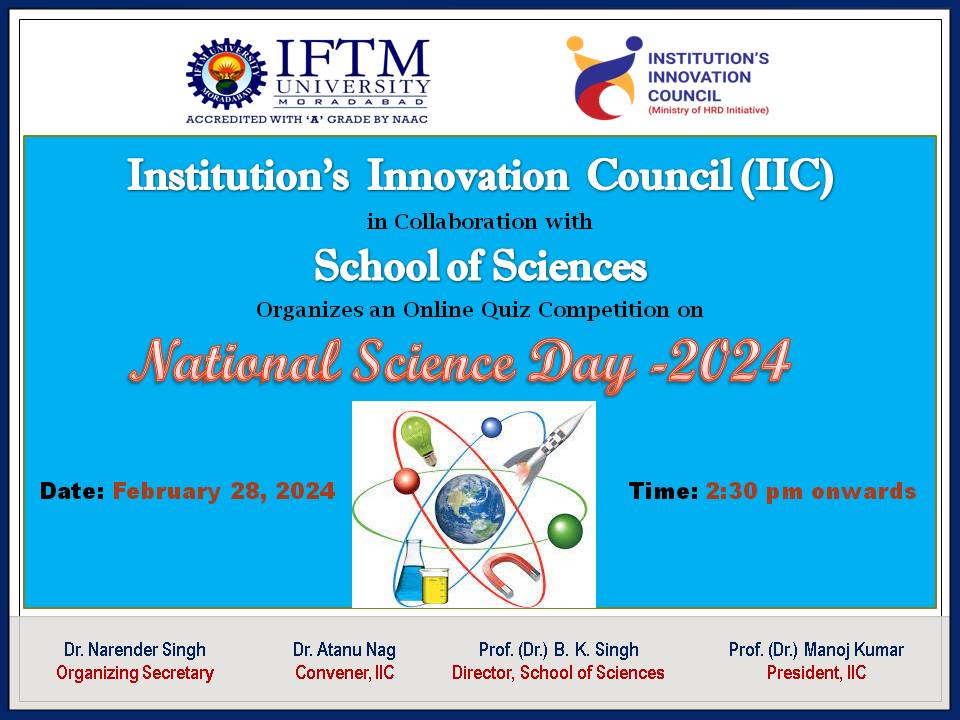 Online Quiz Competition on National Science Day