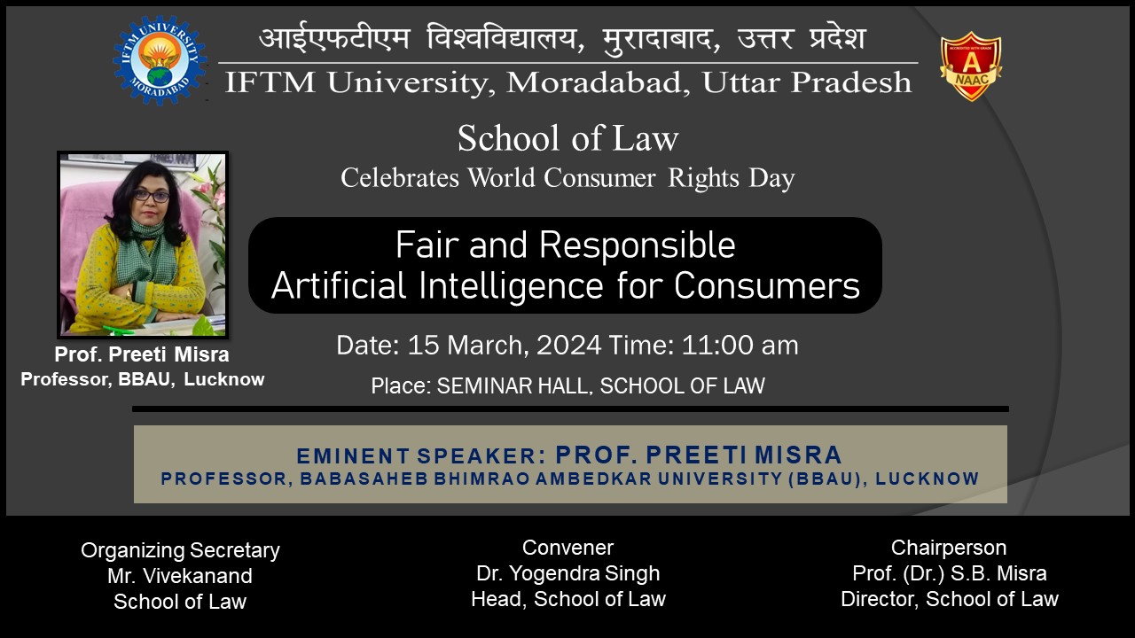 A session on Fair & Responsible AI for Consumers