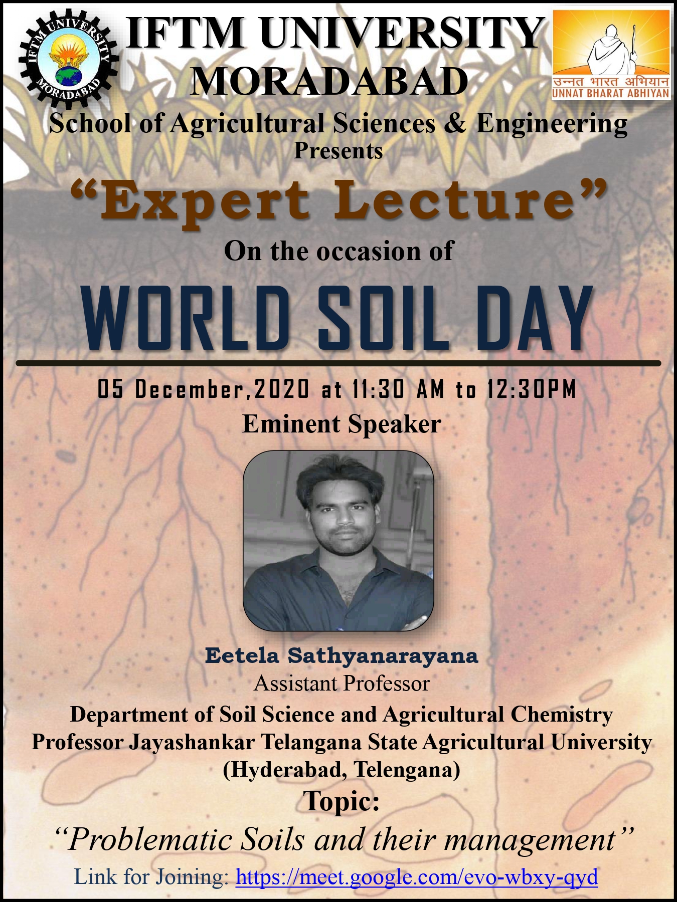 Expert Lecture & Quiz Competition on World Soil Day