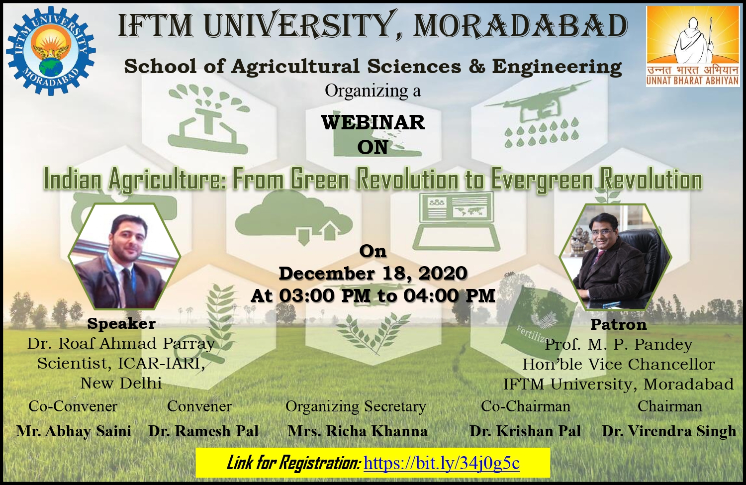 National webinar on Indian Agriculture: From Green Revolution to Evergreen Revolution