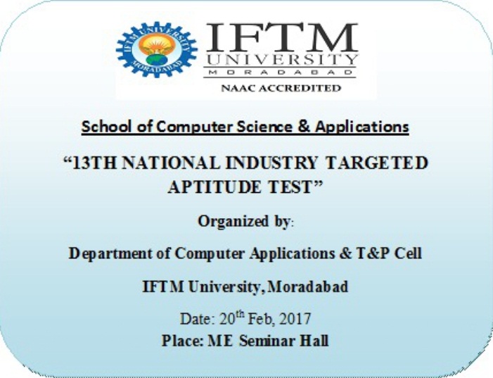 National Industry Targeted Aptitude Test