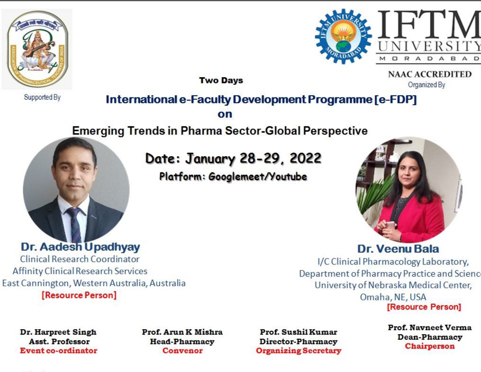 2 Days International e-FDP on Emerging trends in Pharma Sector-Global Prespective