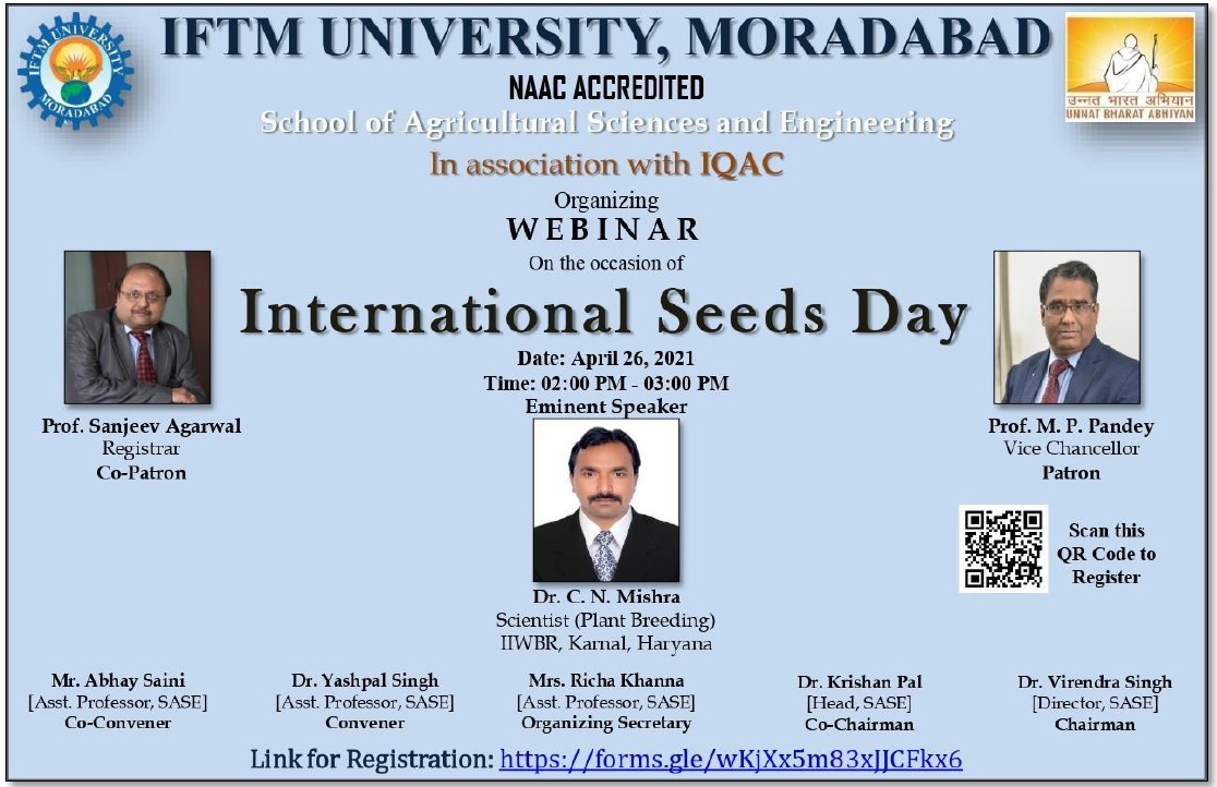 Webinar on International Seeds Day