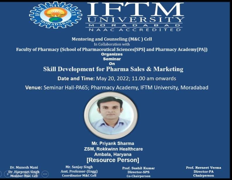 Seminar on Skill development for Pharma Sales & Marketing