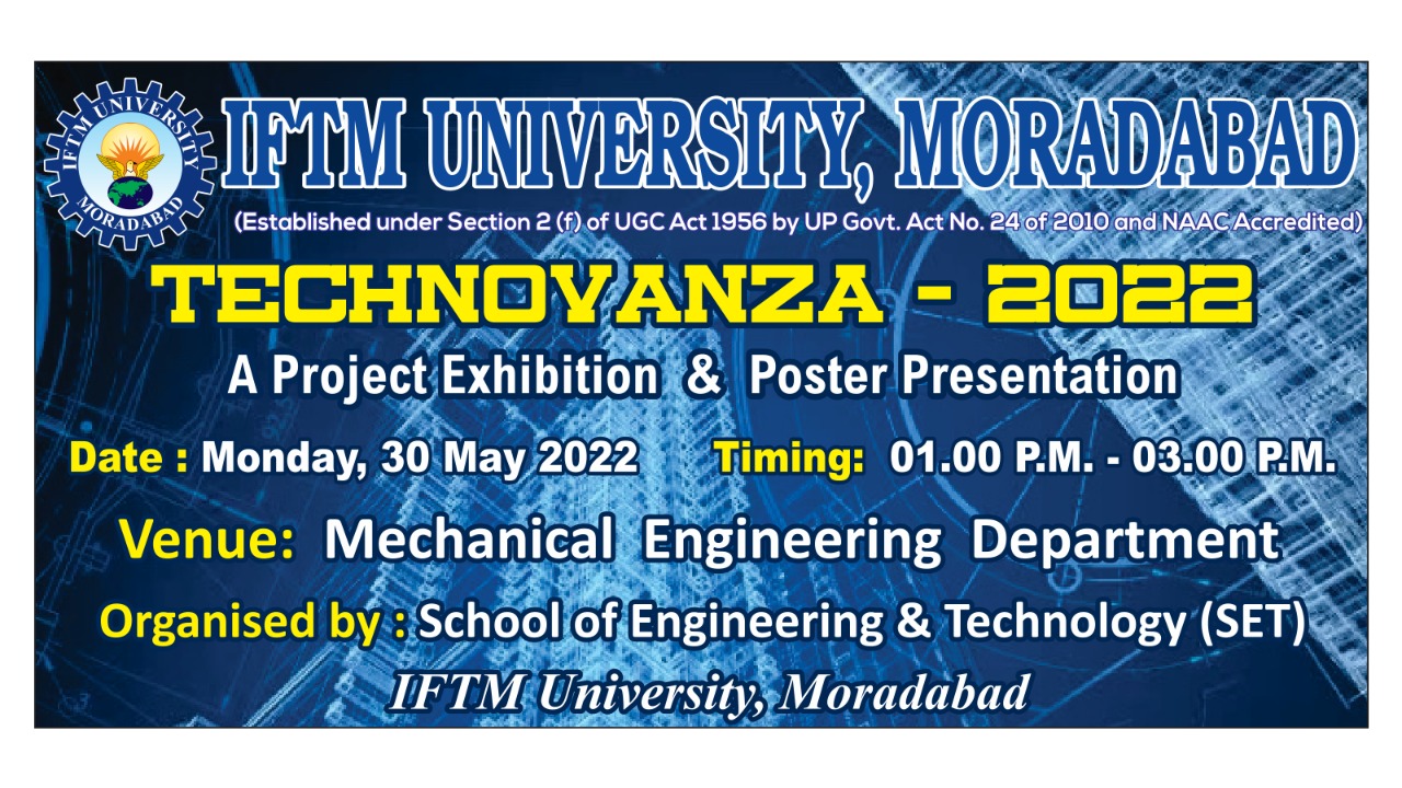 A Project Exhibition & Poster Presentation TECHNOVANZA-2022