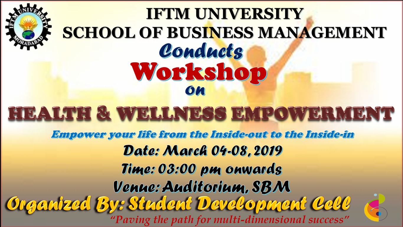 Workshop on "Health & Wellness Empowerment"