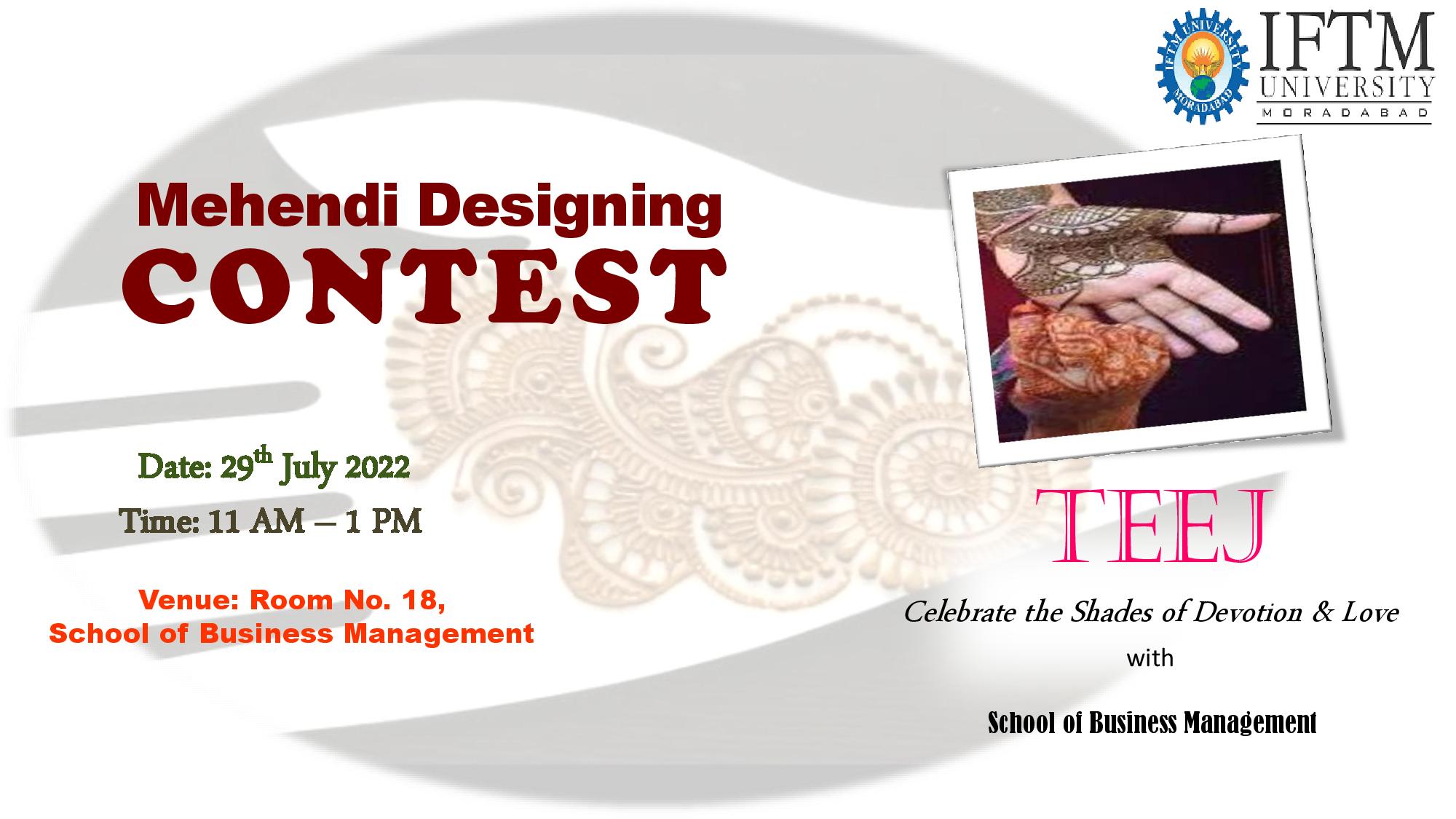 Mehendi Design Contest
