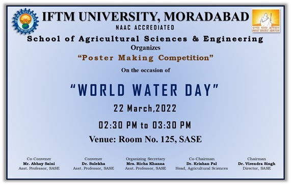 Poster making competition on World Water Day