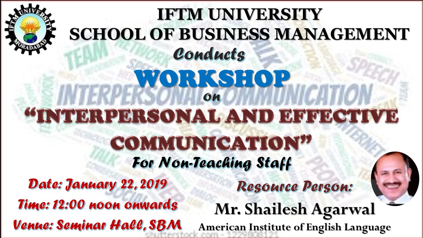 Workshop on "Interpersonal and Effective Communication"
