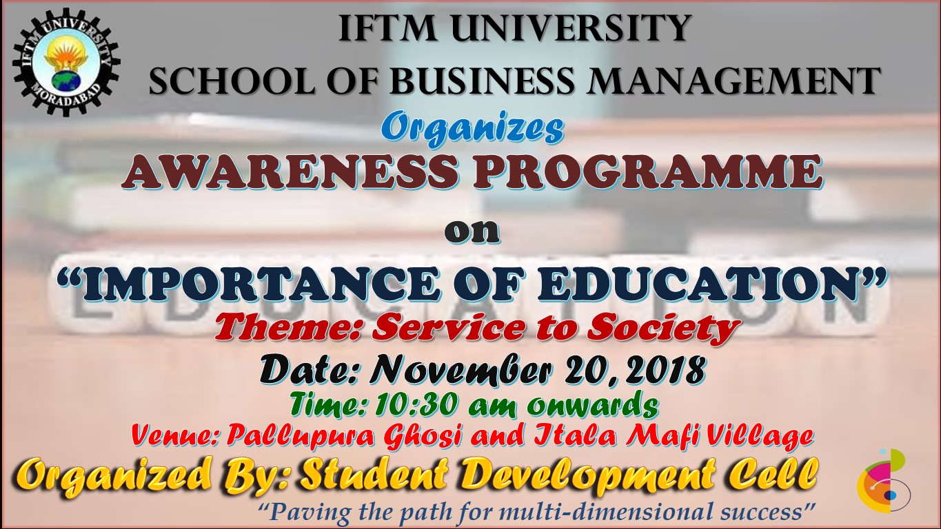 Awareness Programme on “Importance of Education”