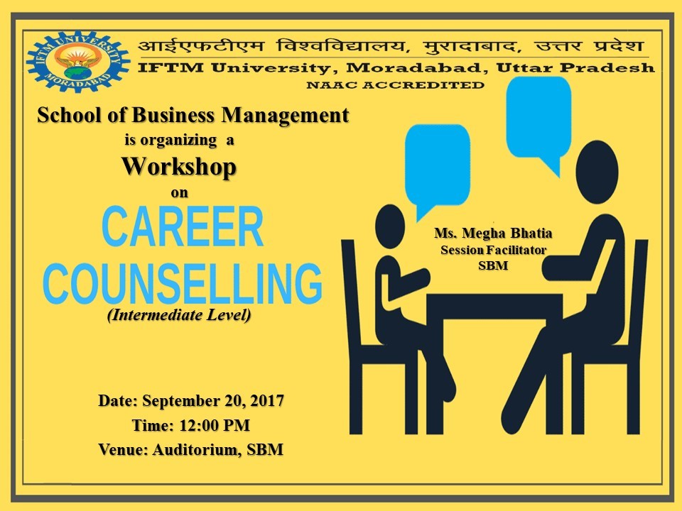 Workshop on Career Counselling (Intermediate Level)