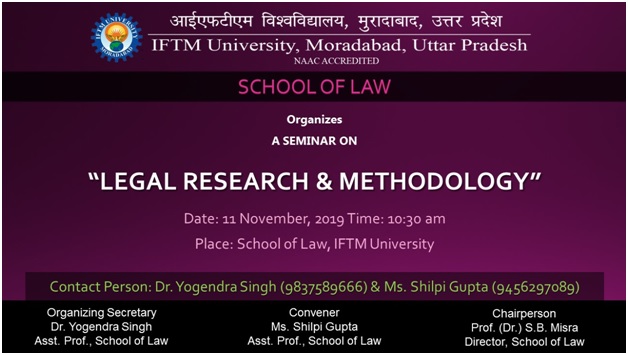 One day Seminar on Legal Research & Methodolgy
