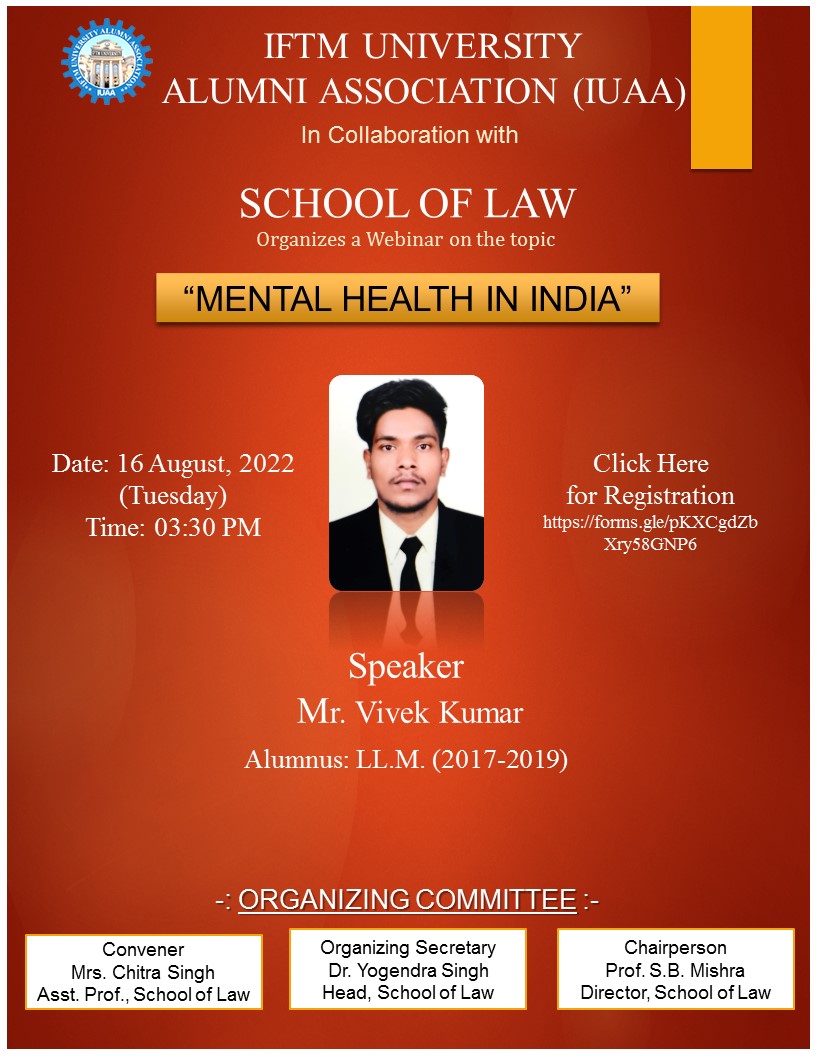 Webinar on Mental Health in India